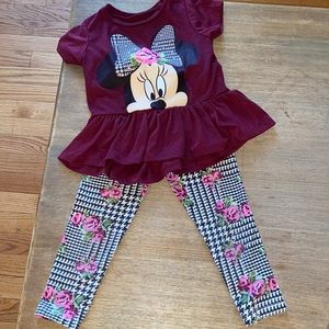 Little girls Disney Minnie Mouse outfit size 3t!